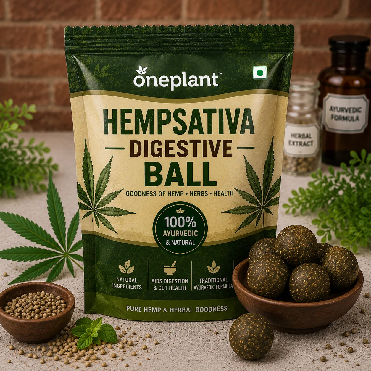 Hempsativa digestive ball